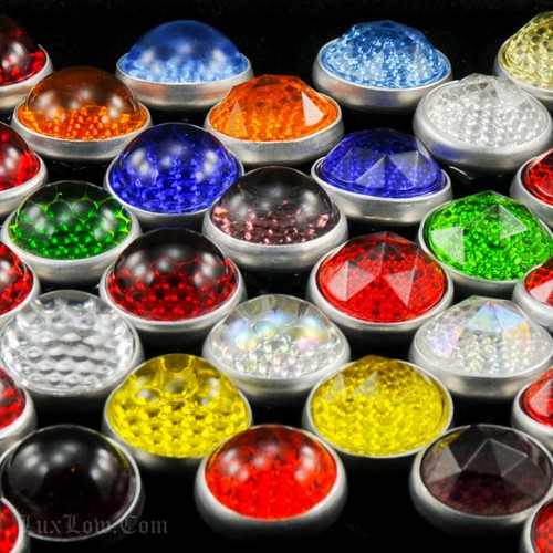Glass jewel bike reflector - jewel,